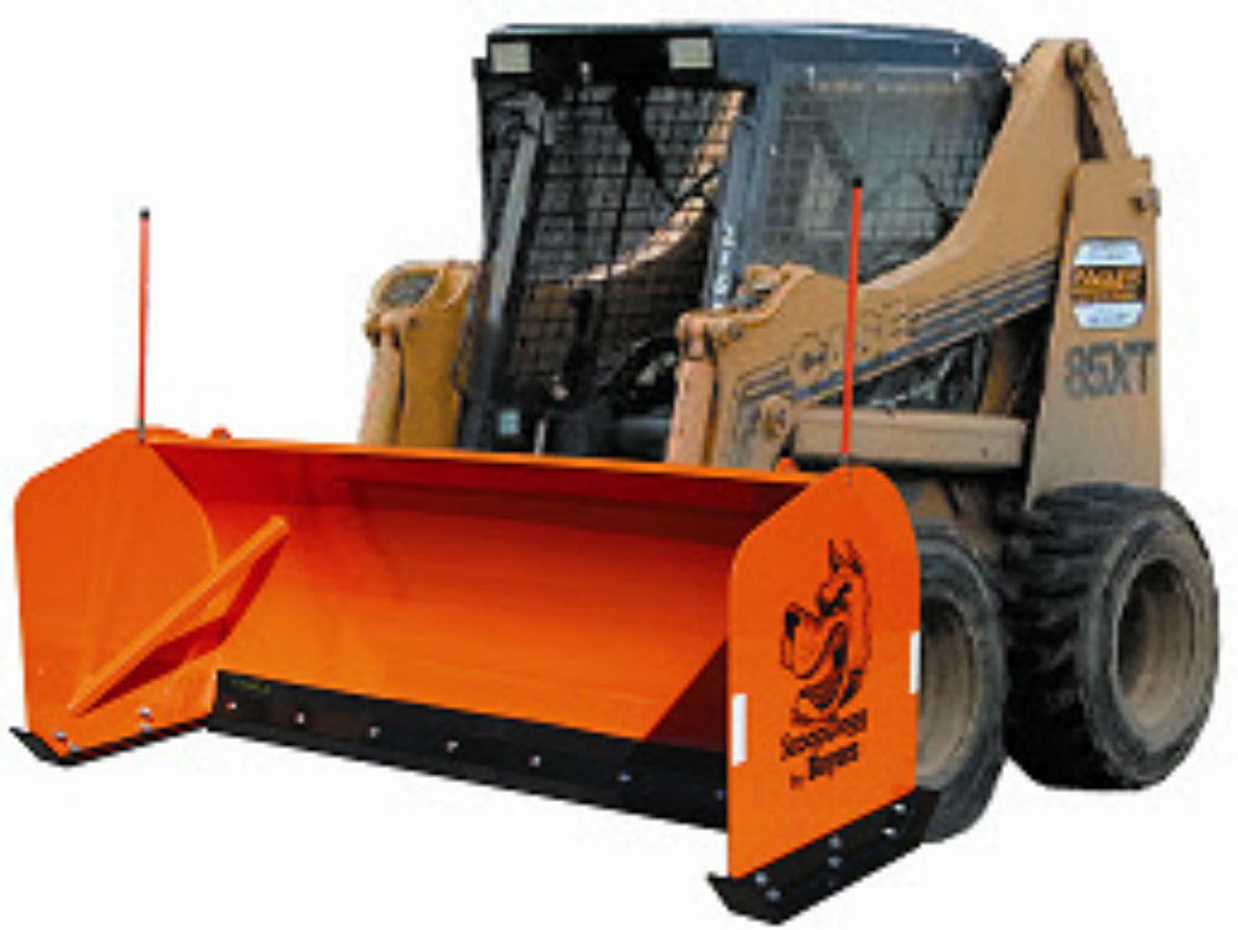ScoopDogg Model 2613110 Trip Edge Skid-Steer Snow Pusher - 10 Foot Wide Pusher For 7,000+ lb. Skid-Steer Machines